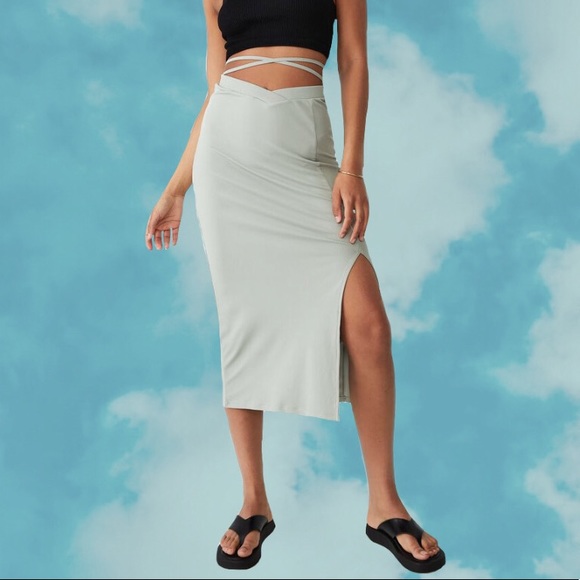 Cotton On Dresses & Skirts - Tie Up Midi Skirt With Slit